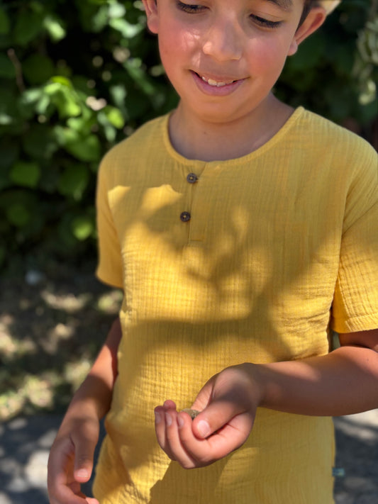 Musselin Shirt in honey