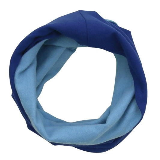 Reversible loop scarf in cobalt-light azure