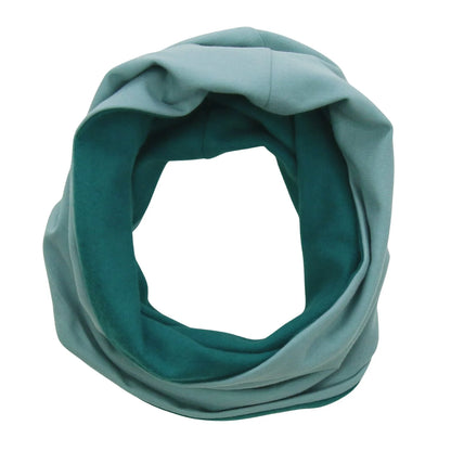 Reversible loop scarf in cobalt-light azure