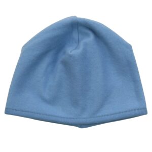 Reversible hat in cobalt-light azure