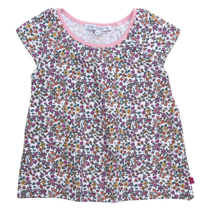 Muslin top with floral print