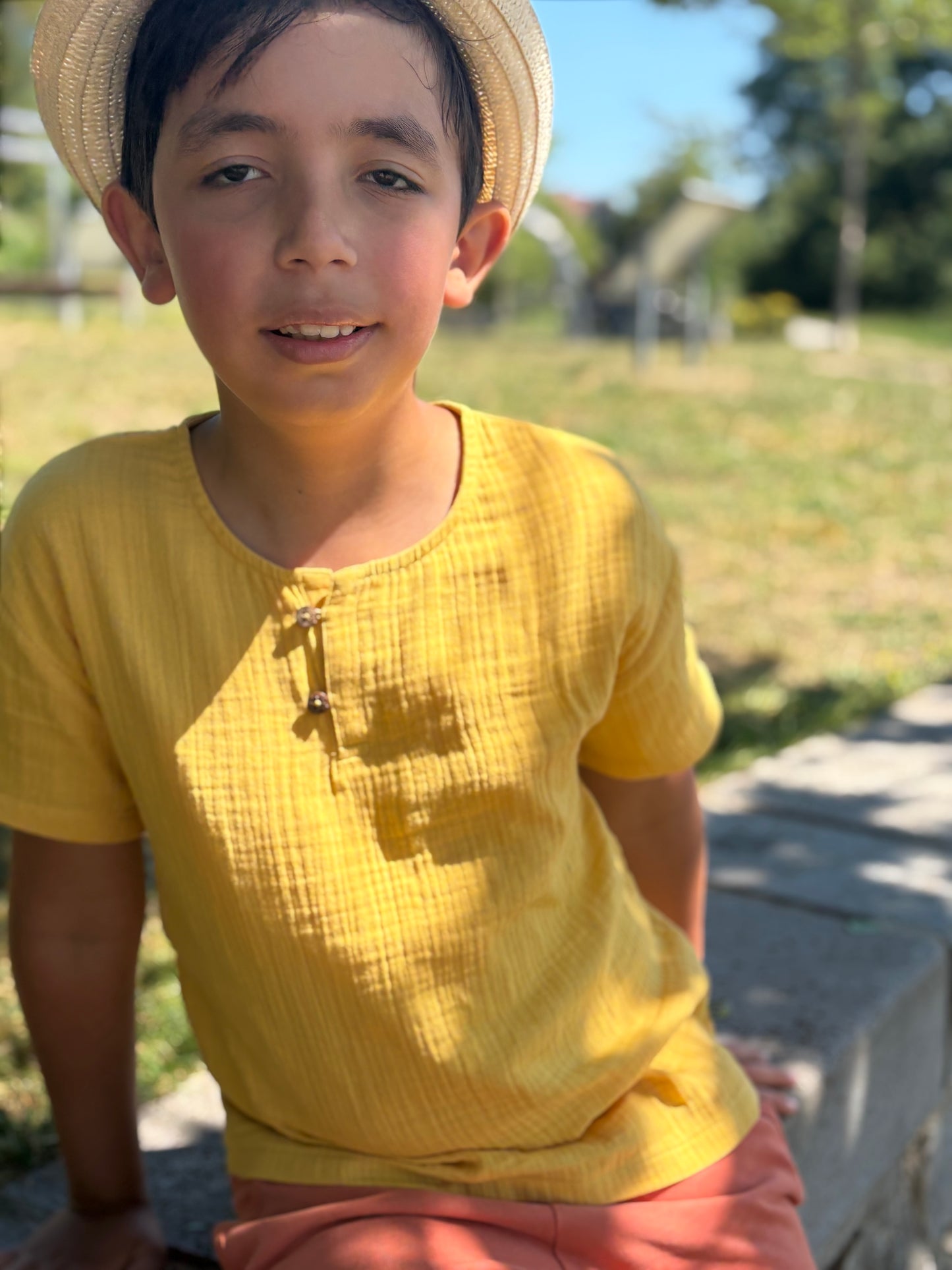 Musselin Shirt in honey