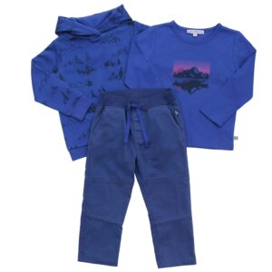 Shirt mit Bergdruck in cobalt